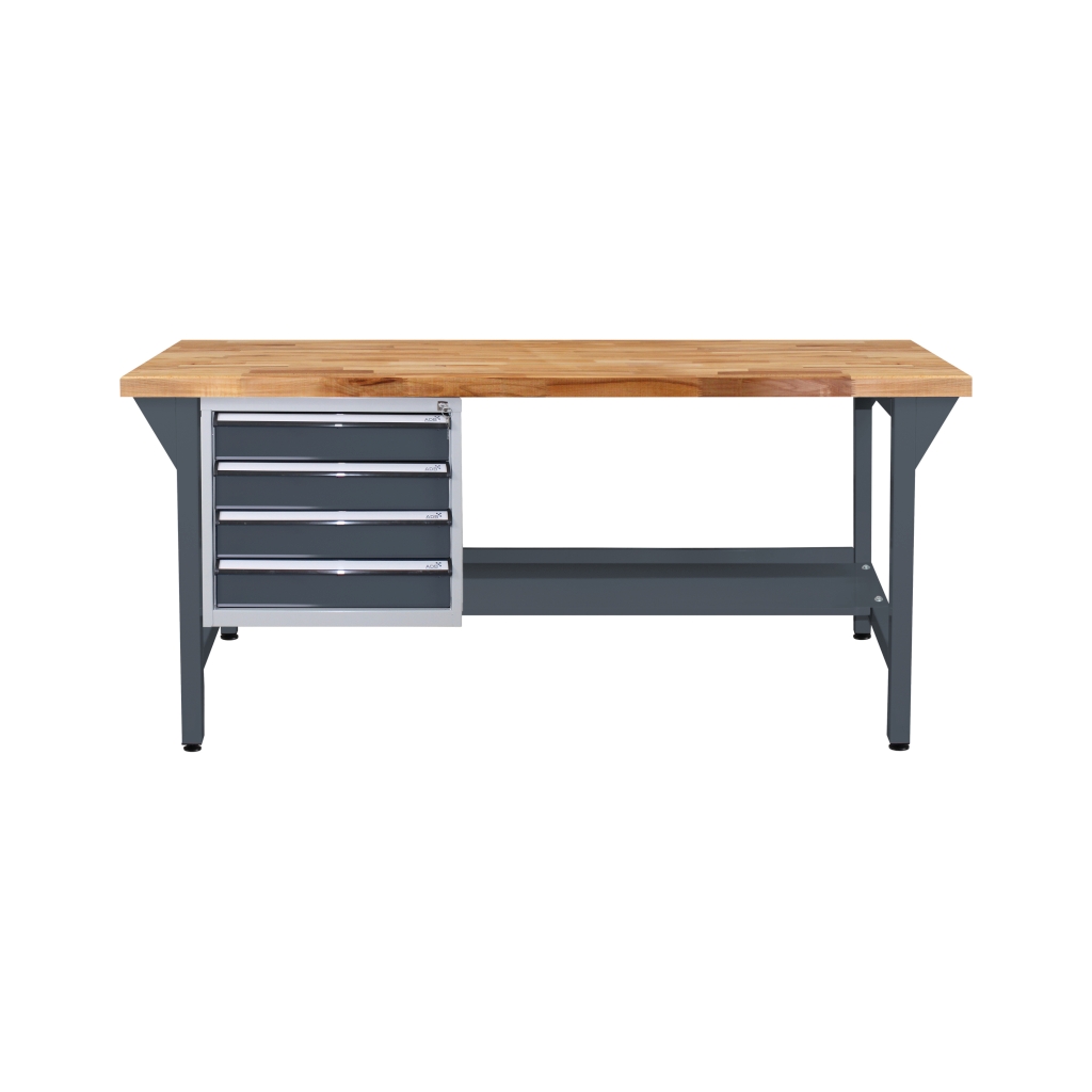 Bild von Werkbank mit Schubladenbox 4 SL 1500 (VPE=1 Stück)